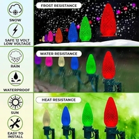 C9 1000FT Guirlandes lumineuses de décoration de fête de mariage en plein air E17 SPT-2 lumières led pour bobine de guirlande lumineuse de noël