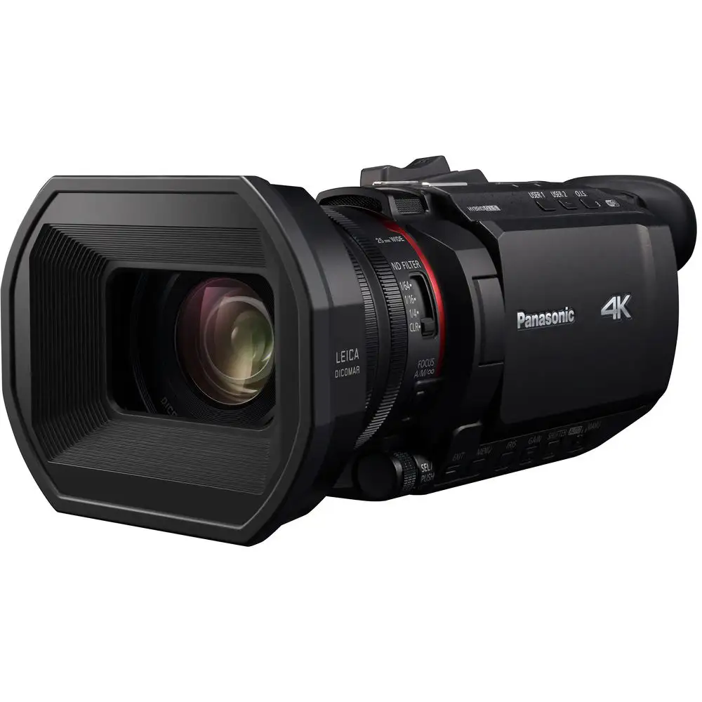 Panasonic-Videocámara Asequible, Videocámara con Zoom 24x, UHD, 4K, HDMI, con Transferencia de Datos Rápida, Nueva