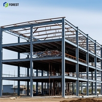 Bâtiment modulaire de bureau de grande hauteur en acier préfabriqué avec structure en acier et construction par soudage