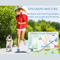 Traceur GPS pour animaux de compagnie en temps réel G51 compatible iOS/Android, collier en plastique étanche, localisateur Bluetooth GSM/Beidou/AGPS avec visualisation à distance