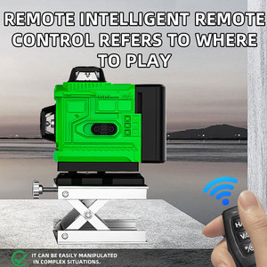 ระดับเลเซอร์สีเขียว 4D 16 เส้น 505-520 นาโนเมตร เกรดอุตสาหกรรม พร้อมขาตั้งกล้องและรีโมทคอนโทรลสำหรับใช้งานกลางแจ้ง - Product Image 5