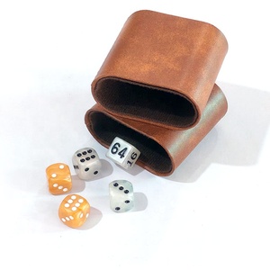 Taza <span class=keywords><strong>para</strong></span> <span class=keywords><strong>Dados</strong></span> de Cuero PU de Gran Tamaño, Color Marrón, sin <span class=keywords><strong>Dados</strong></span>, Agitación Silenciosa, Portátil, 21 Pulgadas, <span class=keywords><strong>para</strong></span> Backgammon - Product Image 2