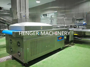 Máy Đóng Gói Đường Hầm Bằng Nhiệt Sản Phẩm Thịt Máy Đóng Gói Làm Mát Bằng Nước Nóng Với Máy In Ghi Nhãn - Product Image 2