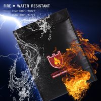 Sac à documents ignifuge en silicone YHX, pochette étanche pour argent avec fermeture éclair, matériau non irritant pour une protection optimale