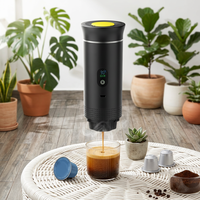 Machine à café portable à capsules avec chauffage rapide pour expresso, idéale pour les voyages en voiture, les déplacements professionnels, le camping, le bureau et le télétravail