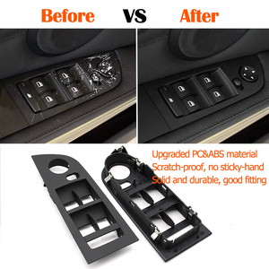 Panel de interruptor de Control de elevador de ventana de coche LHD RHD, decoración de botón de elevación de vidrio para BMW Serie 3 E90 E91 316 318 320 325 328i - Product Image 5