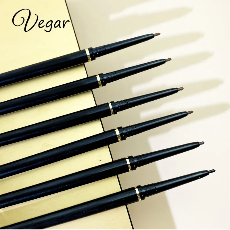 더블 파인 엔드 미네랄 방수 6 색 낮은 MOQ 제조 업체 개인 라벨 눈썹 연필