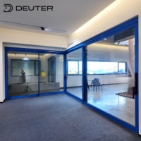 Puertas Corredizas de Aluminio con Esquinas Integradas, Aislamiento Térmico, Puertas Panorámicas de Patio de Alta Resistencia, Gran Apertura para Villas Modernas