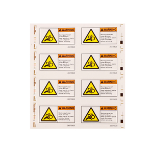 Cao cấp pearlized cảnh báo nhãn đầy đủ màu sắc in bóng nhiều lớp chống mài mòn bao bì nhãn - Product Image 5