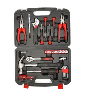 Kit d'outils professionnels pour la maison, 37x28x8cm, outils à main en acier avec douille 1/4 pouces, boîte de rangement pour réparation domestique - Product Image 3