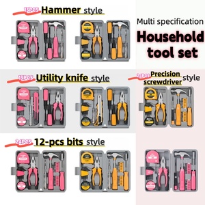 Caja de Herramientas de <span class=keywords><strong>Mano</strong></span> Ligera de 13 Piezas para el Hogar, Mini Herramientas de Reparación y Bricolaje con Estuche de Plástico Rígido, Bonito Regalo Color Rosa - Product Image 4