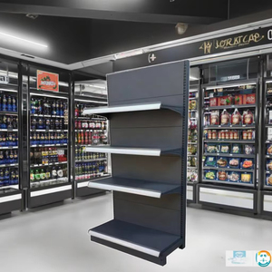 Étagères de présentation métalliques légères sur mesure pour supermarchés et pharmacies, gondoles pour l'épicerie - Product Image 3
