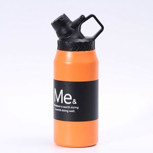 Bouteille de voyage d'extérieur 750 ml 950 ml en acier inoxydable 304, grande capacité, thermos sport isotherme avec couvercle - Product Image 1