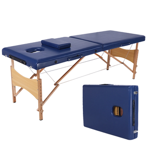 Cama de <span class=keywords><strong>Masaje</strong></span> de Madera Moderna <span class=keywords><strong>y</strong></span> Cómoda con Altura Ajustable, Cama de Belleza de 2 Secciones, Cama de Terapia Ligera, Plegable <span class=keywords><strong>y</strong></span> Portátil para <span class=keywords><strong>Spa</strong></span> - Product Image 1