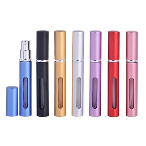 Hot xách tay túi atomizers 5ml Rỗng vỏ nhôm bơm lại màu đen bạc màu hồng cho nước hoa chai Màn hình in ấn - Product Image 2