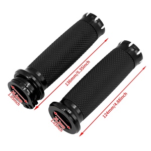 Poignées de moto 1 "25mm en aluminium pour Harley Touring 96-07 Dyna 96-17 Softail 95-15 VRSC 02-17 <span class=keywords><strong>Sportster</strong></span> XL - Product Image 4