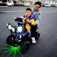 Voiture électrique pour enfants, moto de plage, divertissement, télécommande, voiture de loisirs pour adultes, lumière LED, batterie, voiture tamponneuse
