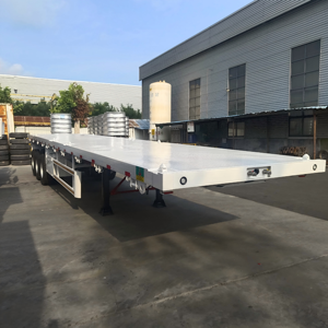 Heavy Duty 3 Axle Flatbed Semi <b>Trailer</b> with High Strength Steel for Long Haul - Product Image 2