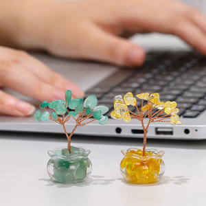 Crystal Tree <b>Mini</b> Ornament Resin Home <b>Desk</b> Decoration Collection Gift - Product Image 3
