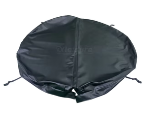 Couverture de <span class=keywords><strong>spa</strong></span> moderne ronde noire excellente matière plastique <span class=keywords><strong>pour</strong></span> les bains à remous extérieurs en bois et gonflables accessoires à motif <span class=keywords><strong>carré</strong></span> - Product Image 1