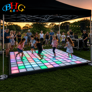 Système de sol interactif à grille de jeu, dalles LED commerciales, jeux de mouvement multijoueurs pour centre de divertissement et d'arcade (FEC) - Product Image 3