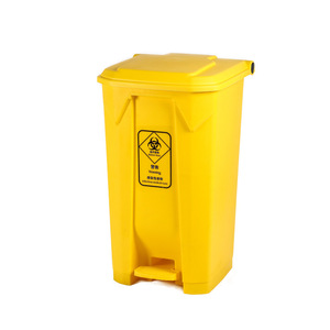 Poubelle en plastique pour l'extérieur PE-HD médical mobile à pédale, conteneur à ordures extérieur pour la zone publique - Product Image 3