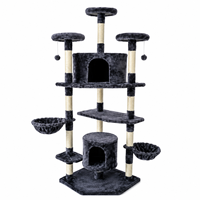 Arbre à chat extra haut directement de l'usine avec deux niches et hamacs latéraux