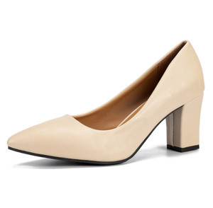 <span class=keywords><strong>Tacchi</strong></span> alti professionali in pelle sintetica nera opaca per donne pump con plateau per cerimonie e lavoro d'ufficio - Product Image 3