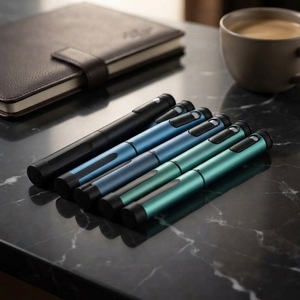 80IU Injector <b>Pen</b> Reusable Metal Body Variable Dosage Custom Logo Graphic Design Durable 3ml Cartridge <b>Refillable</b> <b>Pen</b> - Product Image 6