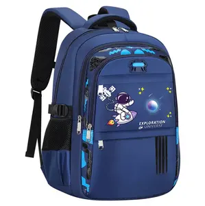 제조업체 블루 폴리 에스테르 옥스포드 중학교 남자 학생 배낭 십대 가방 남성용 캠퍼스 레저 스타일 책가방