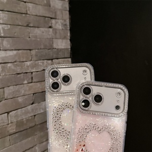 Coque de téléphone de luxe pour filles et femmes, de haute qualité, avec diamants brillants, pour iPhone 17 Pro Max Air - Product Image 3