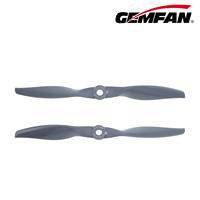 Hélice électrique GEMFAN UAV 7X12E 7X12R à 2 pales en fibre de verre et nylon pour avion à voilure fixe