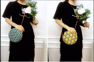 Hollow Round Rattan Bamboo Woven Handbag Long <b>Strap</b> <b>Shoulder</b> Bag Mini Crossbody Bag for Women Lady Girl Shopping Holiday Dress - Product Image 6