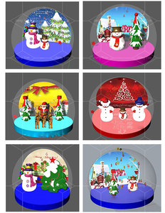 Đêm giáng sinh gia đình tổ chức sự kiện ngoài trời <span class=keywords><strong>Inflatable</strong></span> bong bóng Globe <span class=keywords><strong>Inflatable</strong></span> giáng sinh lều tuyết cho trang trí - Product Image 4