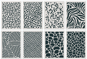 Graffiti imprimé léopard, pochoirs de superposition, peinture murale, Scrapbook, coloriage, gaufrage, <span class=keywords><strong>Album</strong></span>, modèle de décoration - Product Image 4