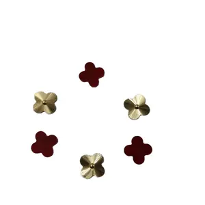 תכשיטי זהב 18 קראט בצורת לייזר צמיד פרחים 6