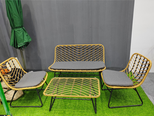 Offre Spéciale d'usine <span class=keywords><strong>de</strong></span> meubles <span class=keywords><strong>de</strong></span> patio extérieur en rotin PE UV bon marché tissage d'osier <span class=keywords><strong>canapé</strong></span> <span class=keywords><strong>2</strong></span> <span class=keywords><strong>places</strong></span> chaise et table ensemble <span class=keywords><strong>de</strong></span> <span class=keywords><strong>canapé</strong></span> - Product Image 2