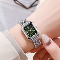 Montre Quartz Femme Luxe Carrée Marque Tendance Élégante, Nouveauté 2024, Bracelet Acier Boucle Pliante Simple, Vente en Gros Usine