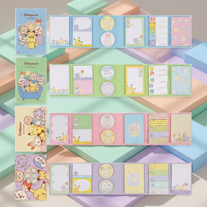 ชุดกระดาษโน้ตแบบมีกาว 6 แผ่น 12 ชิ้น สไตล์เกาหลี สำหรับเด็ก ลายการ์ตูนน่ารัก สมุดโน้ตพิกะเอด อนิเมะ สำหรับโรงเรียน AB0172 - Product Image 2