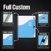 Carnets B6 spirale colorés sur mesure en gros, avec logo PP imprimé, blocs-notes portables créatifs, manuels professionnels, journaux intimes