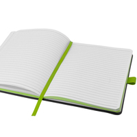 Carnet de notes A5 personnalisé avec estampage à chaud doré, couverture rigide, agenda quotidien avec bordure dorée
