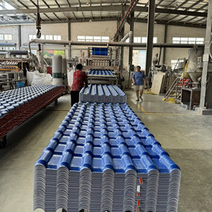 แผ่น<span class=keywords><strong>หลังคา</strong></span>เรซิน <span class=keywords><strong>upvc</strong></span> ดีไซน์แบบสเปนหลังคาหลากสี - Product Image 1