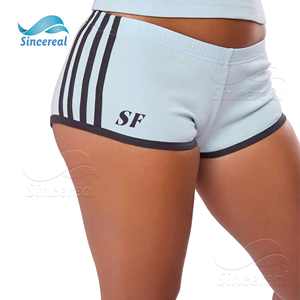 Design personalizzato strisce laterali manica corta blocchi di colore Loungewear Y2K magliette <span class=keywords><strong>e</strong></span> <span class=keywords><strong>pantaloncini</strong></span> a vita media set da <span class=keywords><strong>donna</strong></span> Loungewear - Product Image 4