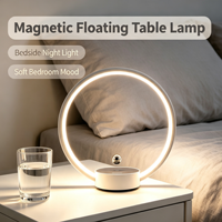 Lampe annulaire à lévitation magnétique HCNT Circlo RGB, éclairage décoratif pour la maison, lumière LED flottante, décoration intérieure moderne, cadeau personnalisé