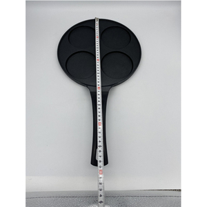 Thân thiện với môi không dính Crepe <span class=keywords><strong>Pan</strong></span> 4 lỗ trứng poacher CuộN chiên gấp Omelette Pancake Maker gas chảo Chảo mẫu có sẵn - Product Image 4