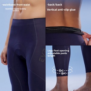 Short de cyclisme pour <span class=keywords><strong>homme</strong></span> EVR-Bicycle Double-Arrow, en coton mélangé respirant, pour l'été, pour le vélo de route - Product Image 3