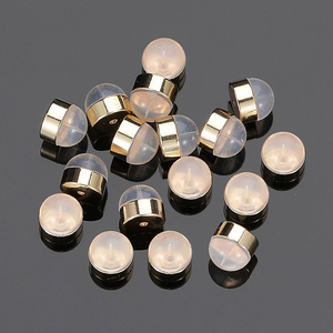 Brass Custom Personalized Logo Soft Silicone <strong>Earring</strong> <strong>Backs</strong> for Studs <strong>Silver</strong> Gold <strong>Earring</strong> Replacements Safety <strong>Earring</strong> <strong>Back</strong> - Product Image 4