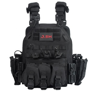 Jsh Tùy Chỉnh 1000D Polyester Phát Hành Nhanh Chóng Chiến Thuật Vest Molle Hệ Thống Tấ<span class=keywords><strong>m</strong></span> Tàu Sân Bay Cho Cá Nhân Quốc Phòng - Product Image 2