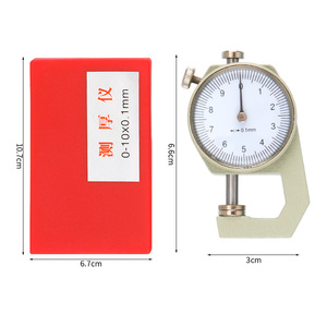 0-10mm/20mm quay số đo độ dày da dụng cụ cầm tay da giấy Độ dày Meter Tester cho da Flim giấy - Product Image 2