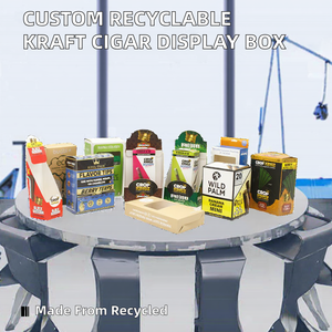 Espositore da Banco in Cartone Kraft Riciclabile Personalizzato Materiali Riciclati per Supermercati Esposizioni Confezioni per Sigari e Candele - Product Image 2